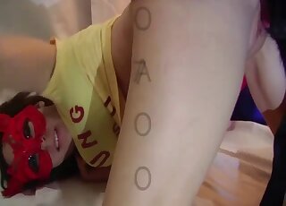 Amateur couple decided to make zoo porn flick with black pet dog